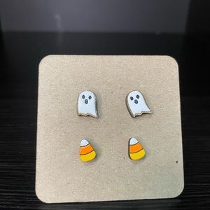Candy Corn & Ghost Earrings